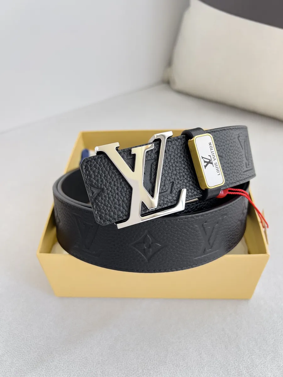LV / Louis Vuitton Ремень кожаный на пояс,серебро