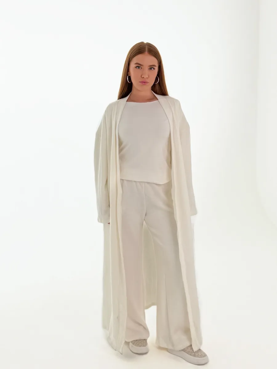 Unico store / Костюм тройка теплый с кардиганом демисезонный