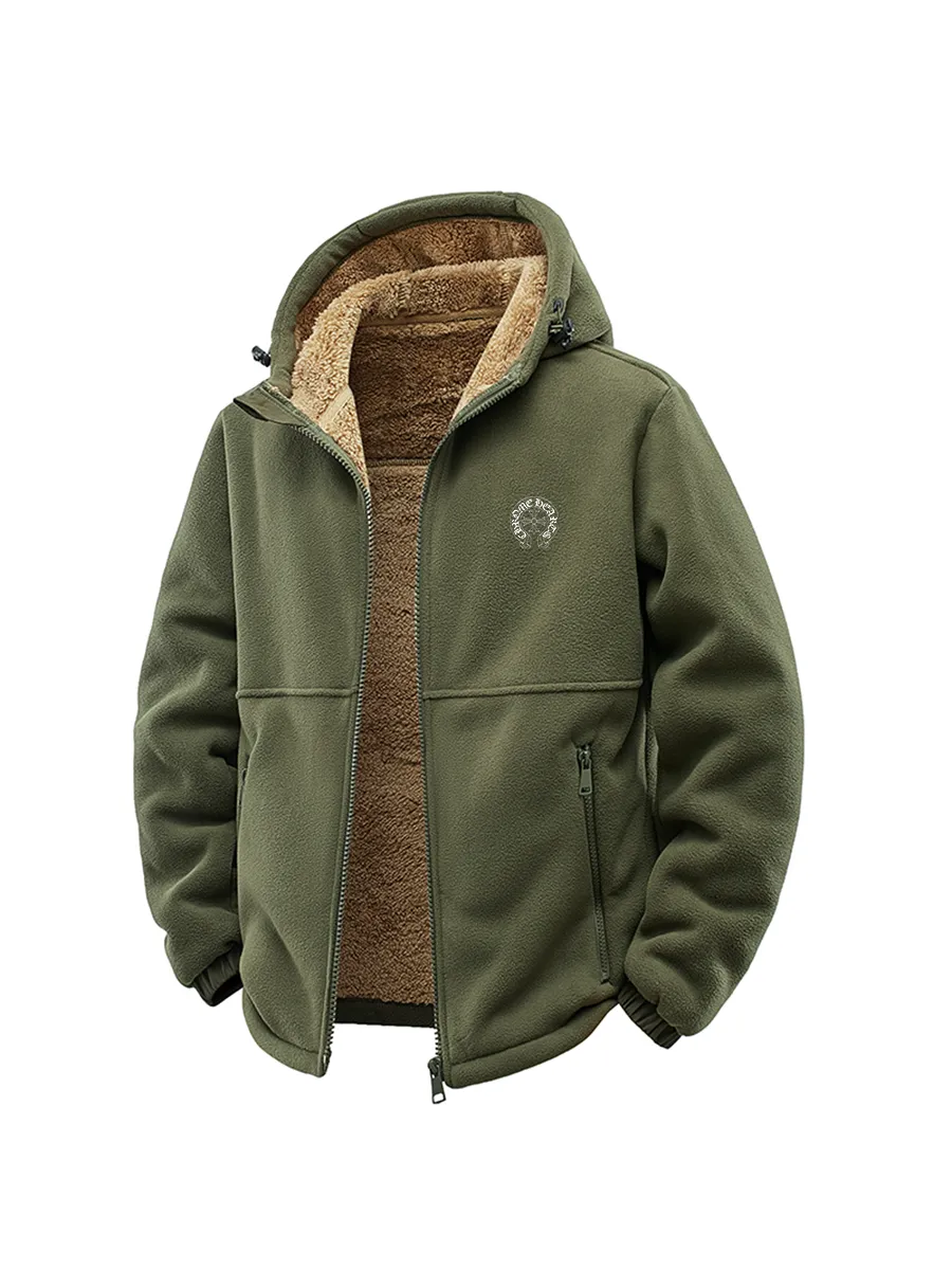 Chrome hearts / Куртка из мягкой овечьей шерсти с капюшоном