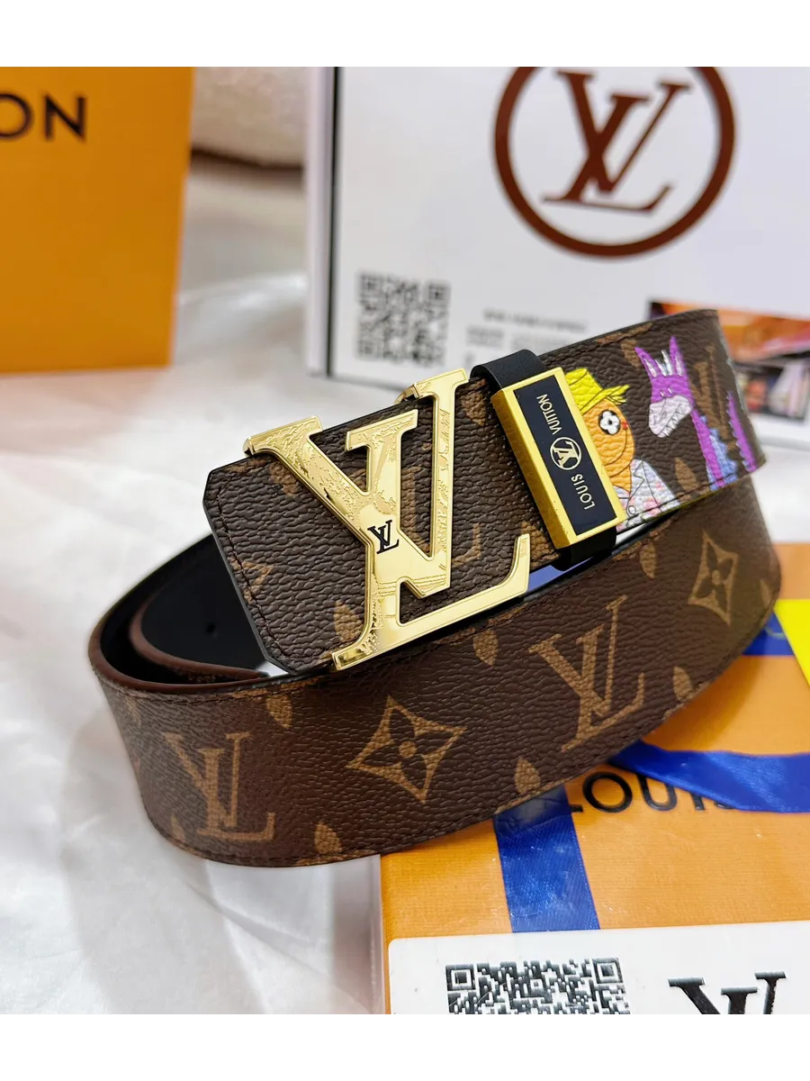 LV / Louis Vuitton Ремень кожаный на пояс,версаче