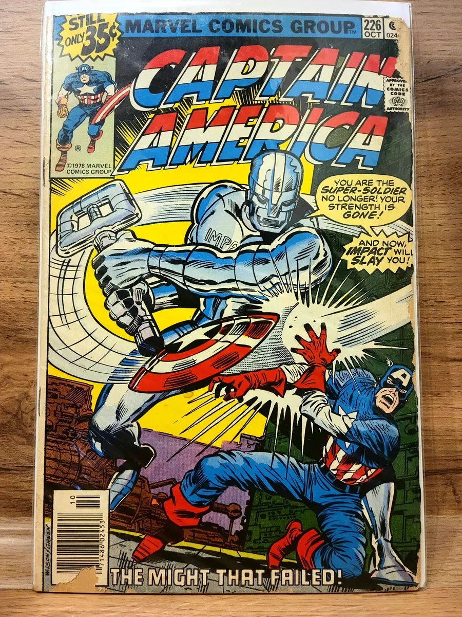 Раритетный Комикс Cap. America #226. 1978Год. Marvel