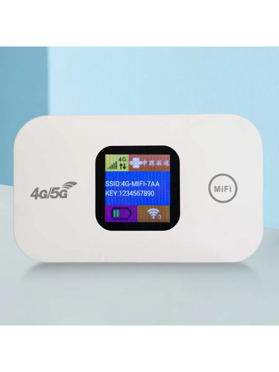 4G LTE Мини-роутер на улицу 150 Мбит с дисплей 2100мАч