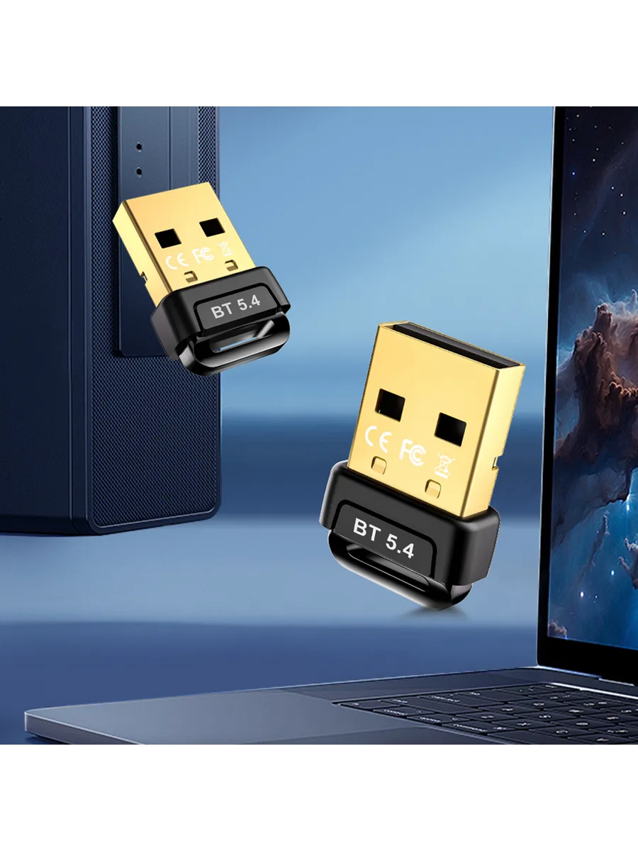 BT 5 4 USB адаптер BT 5 3 донгл для ПК мышь клаву гарнитур