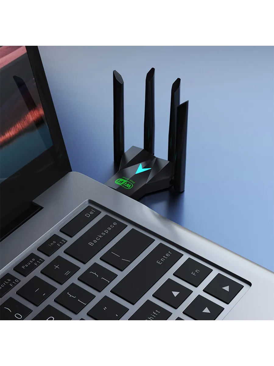 WiFi адаптер 1300Mbps Dual Band 2 4 5 8Ghz USB для ПК