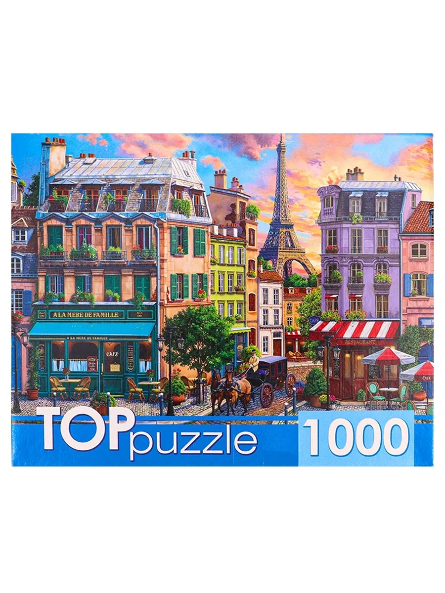 Рыжий кот / Пазлы Toppuzzle, 1000 деталей, Старый Париж