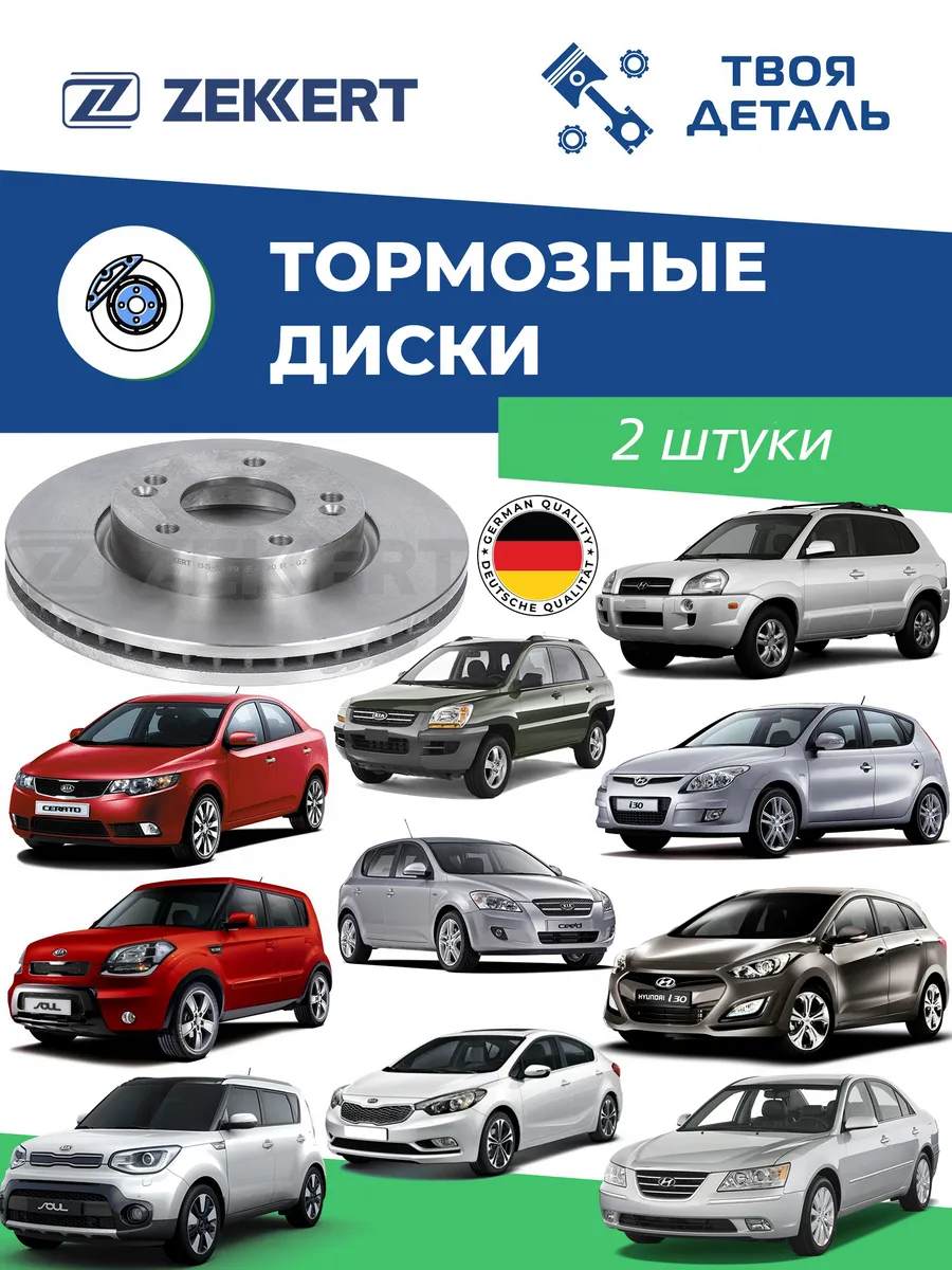Диски передние на HYUNDAI i30 Ceed Soul Sonata V