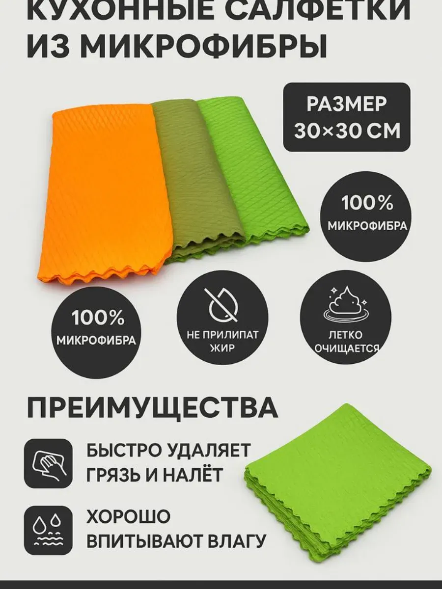 лопес / Кухонные солфетки из микрофибры