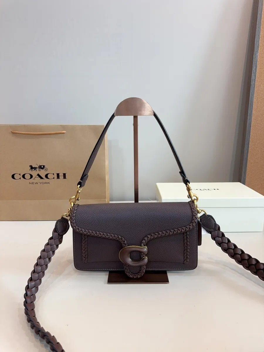 Coach Мода сумка через плечо насыщенный коричневый