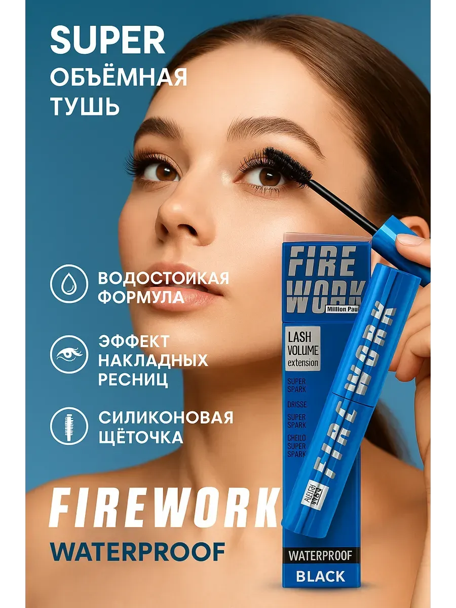Беру!2 / Водостойкая тушь для ресниц Firework