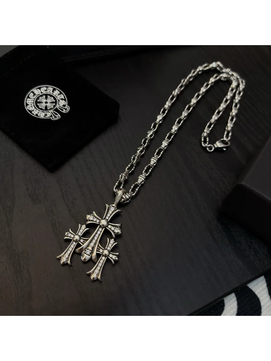 Chrome hearts / Цепь Подвеска с крестом хром хартс Y2K