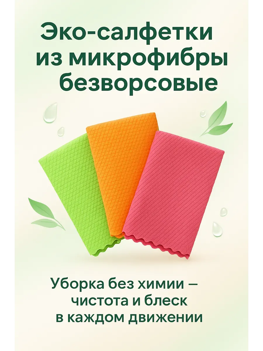 НАС2 / Салфетка микрофибра-3 шт