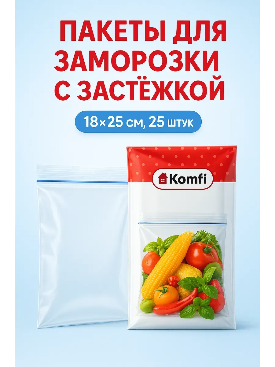 НАС2 / Пакеты с защелкой для заморозки