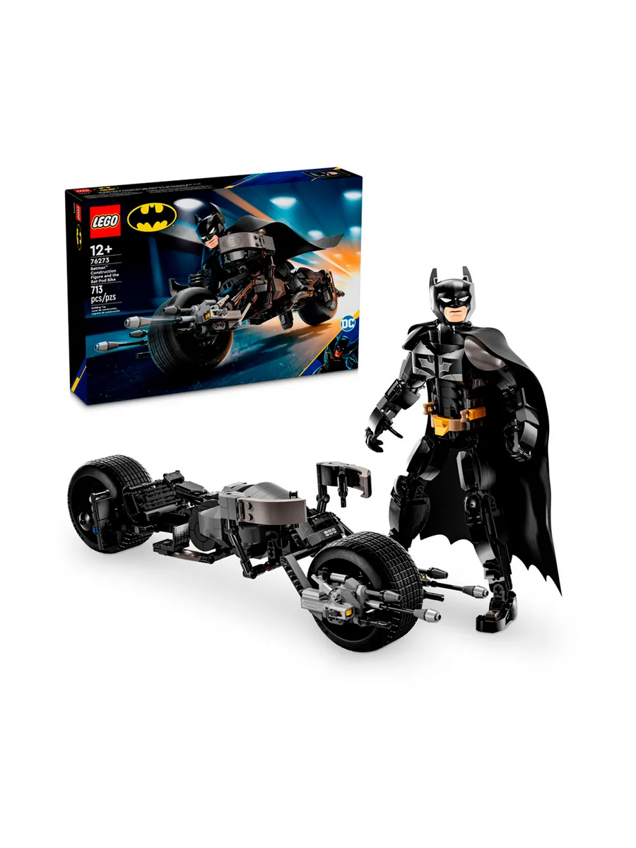 LEGO / Конструктор Super Heroes Фигура Бэтмена и Бэтцикл 76273