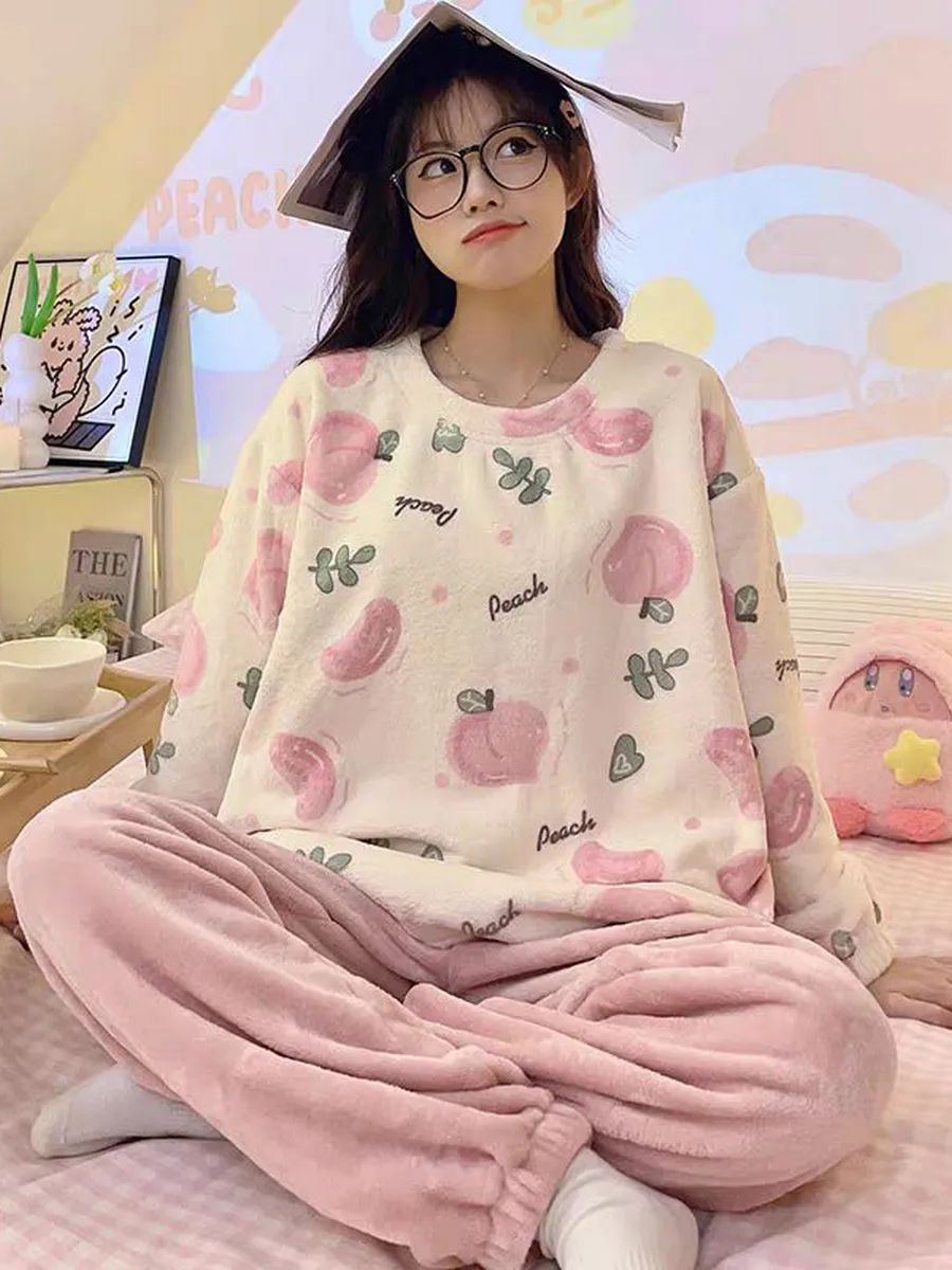 ProFashion / Пижама со штанами теплая плюшевая женская костюм домашний