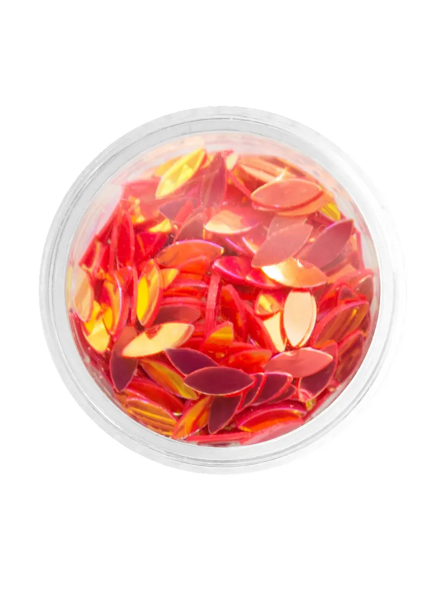 UNO LUX / Дизайн для ногтей - Лепестки-камушки (Красный турмалин)