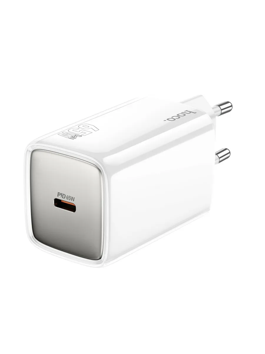 HOCO / Сетевое зарядное устройство, 1 PD 65W (N48), белый