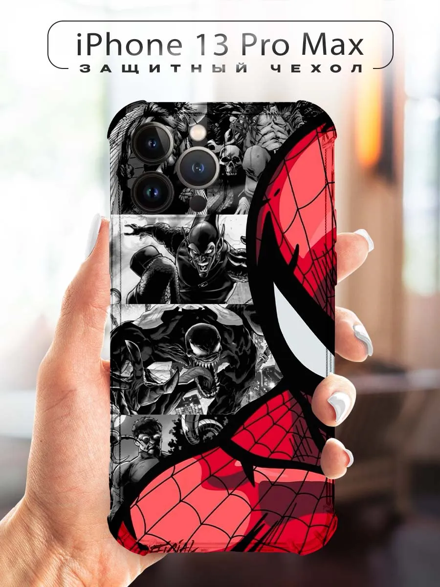 CHEHOO / Чехол на iPhone 13 Pro Max с человеком пауком