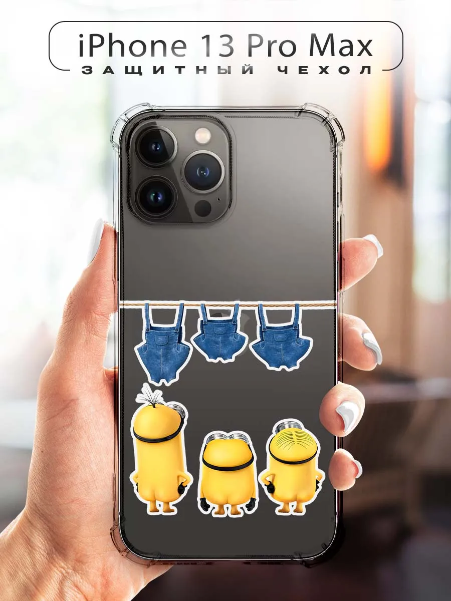 CHEHOO / Чехол на iPhone 13 Pro Max миньоны