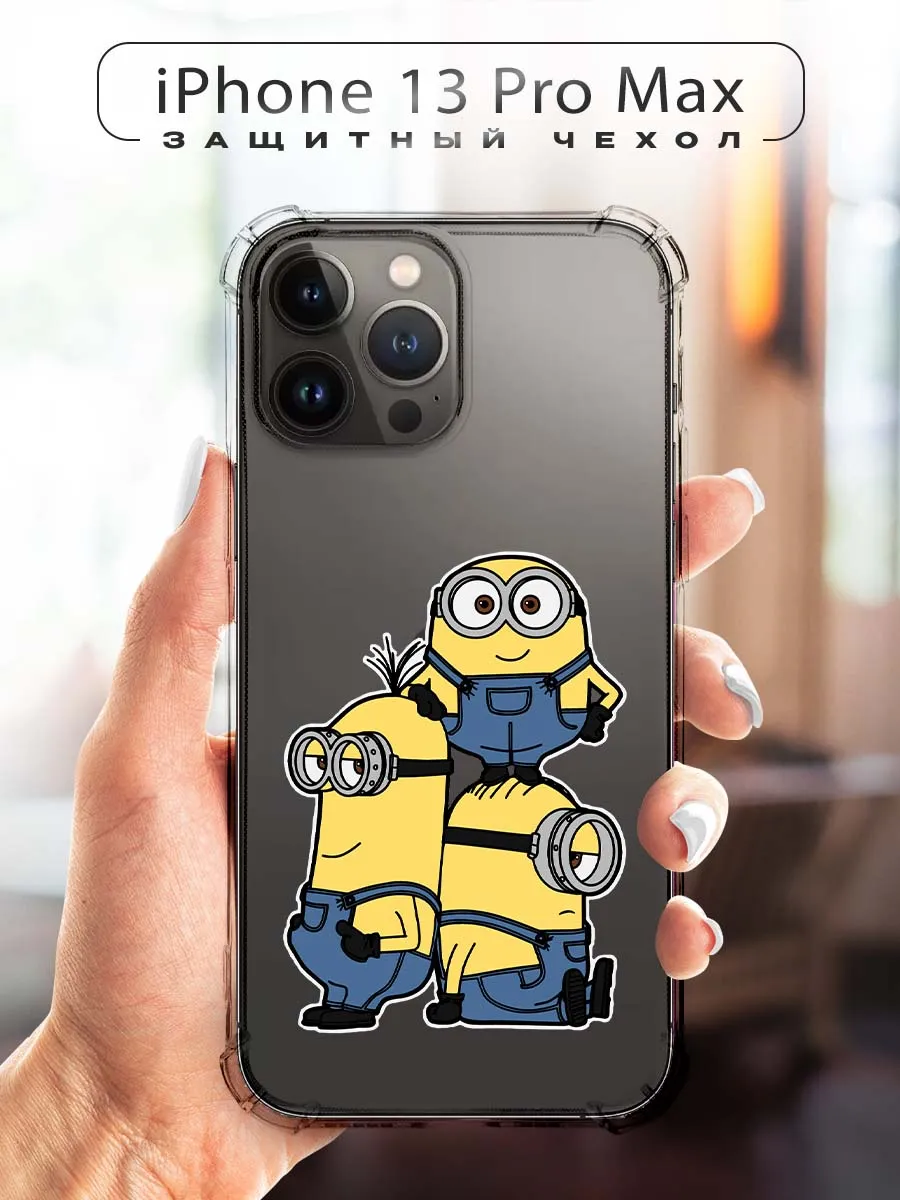 CHEHOO / Чехол на iPhone 13 Pro Max с миньонами
