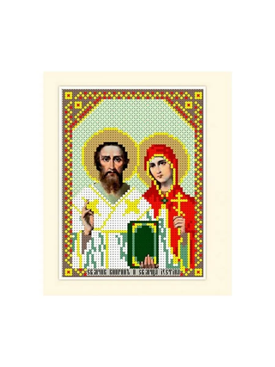 Русская сказка / Набор для вышивания бисером Святые Киприан и