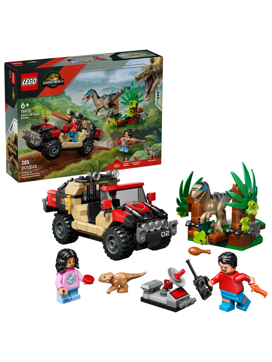 LEGO / Конструктор Jurassic World 76972 Побег по бездорожью