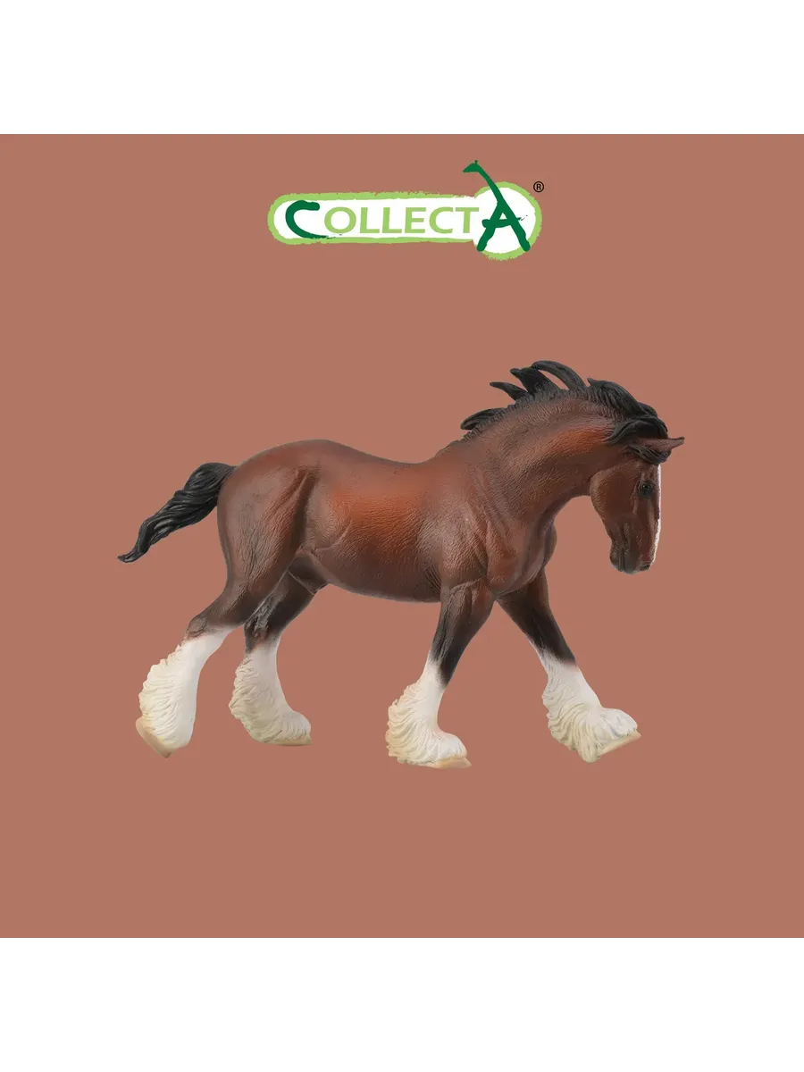 Gulliver Collecta / Фигурка Gulliver Клейдесдальский тяжеловоз L 13,1 см