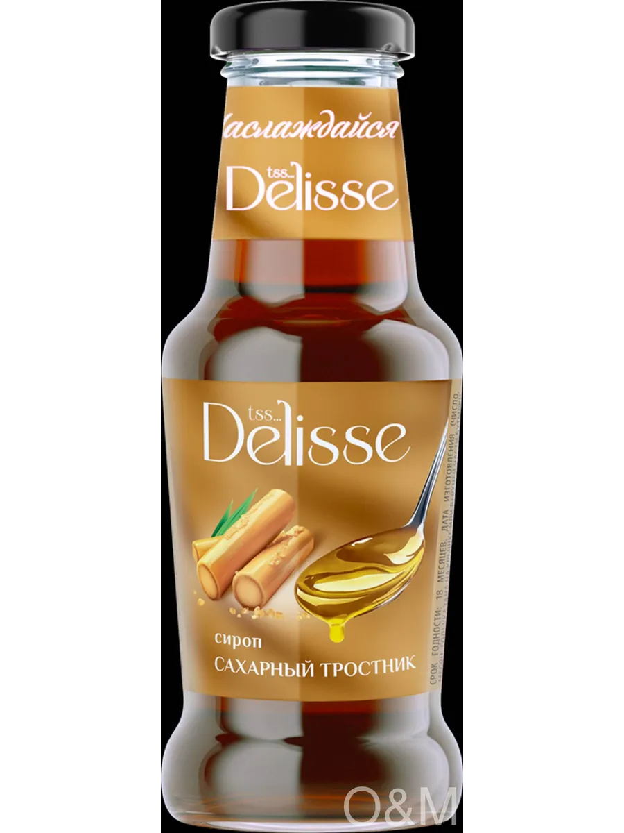 Сироп десертный DELISSE со вкусом сахарный 7шт
