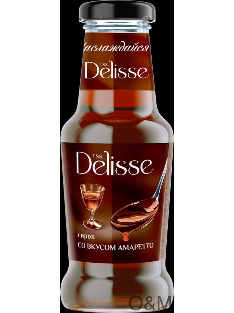 Сироп десертный DELISSE со вкусом Амаретто 3шт