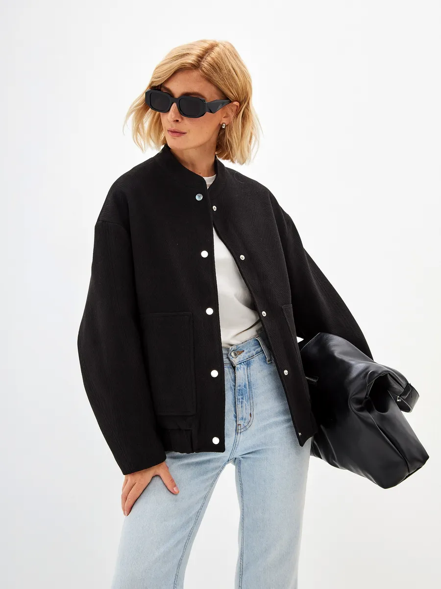 NOELE BOUTIQUE / Бомбер утепленный оверсайз куртка