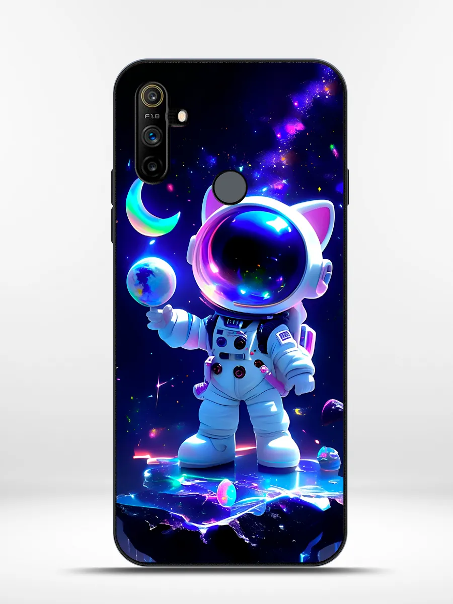 Premierecase / Чехол на Realme C3 космонавт