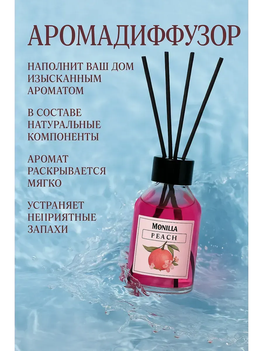 МИХАЙДАР'OFF / Аромадиффузор с палочками объемом 100 мл