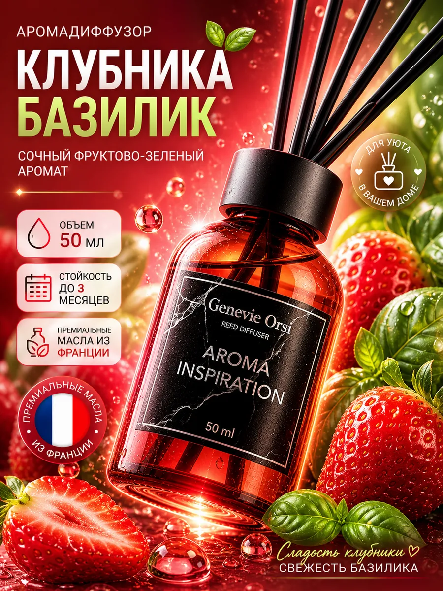 Genevie Orsi / Диффузор для дома с палочками ароматизатор лабубу