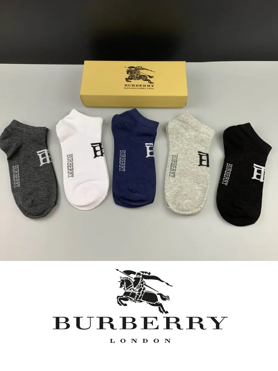 Носки набор носков с рисунком BURBERRY французский синий