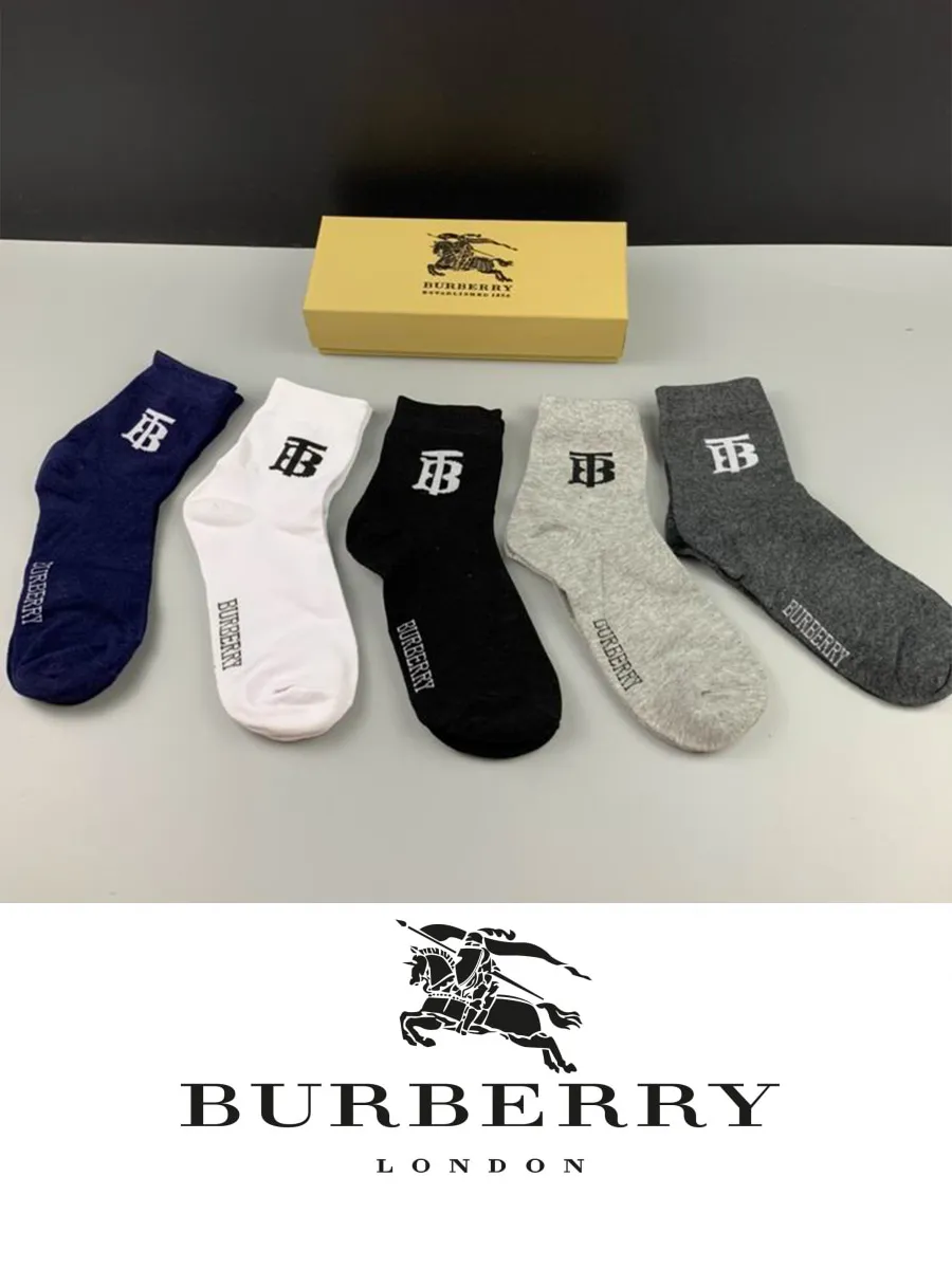 Носки набор носков с рисунком BURBERRY французский синий