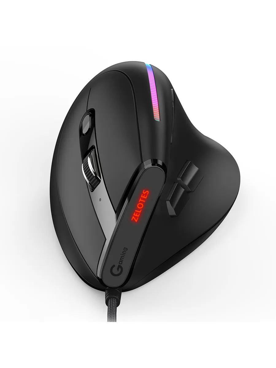 RGB мышь T-50 геймерская 9 кнопок 12800 DPI регулируемый реж