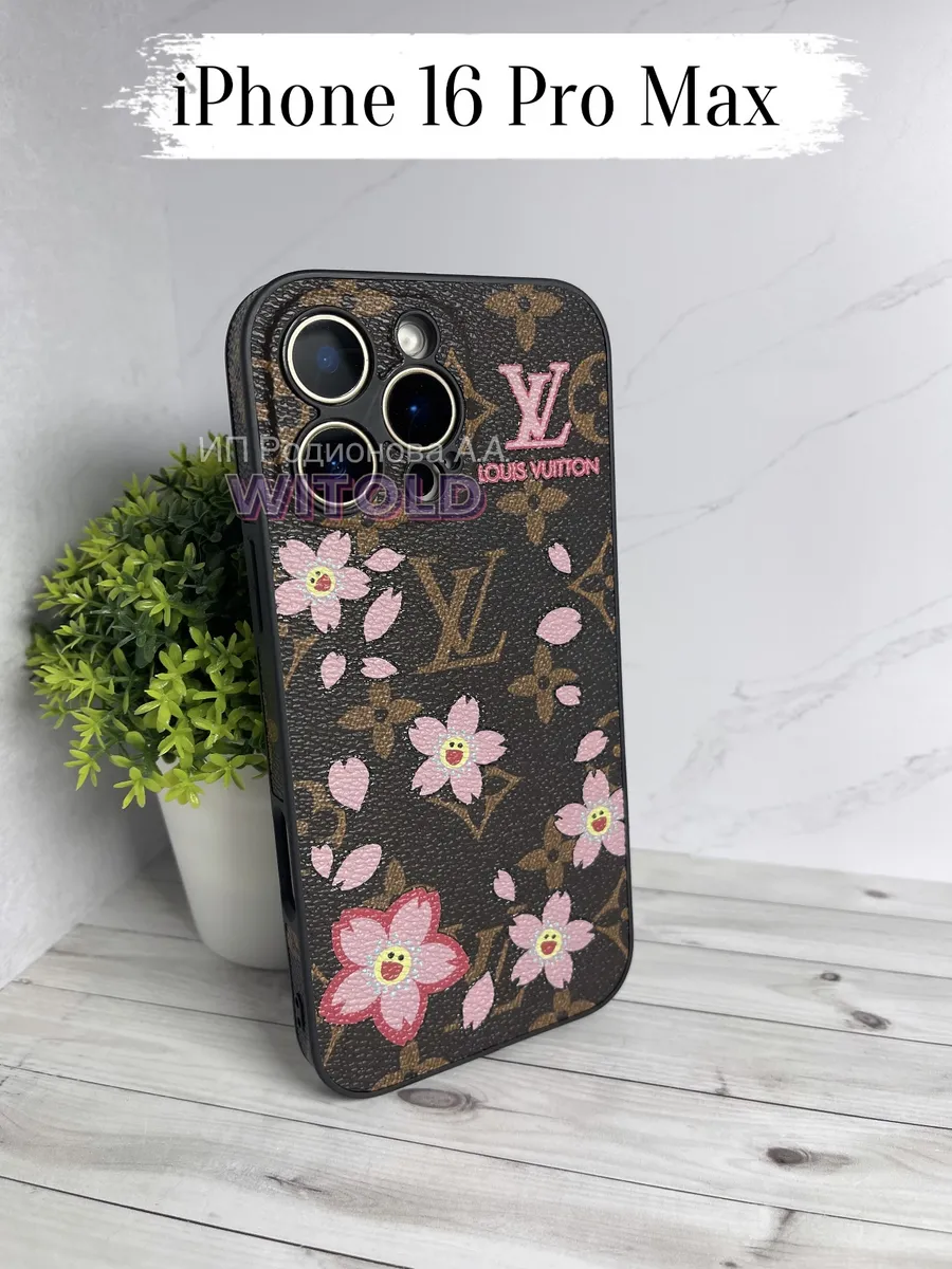 WITOLD / Чехол на iPhone 16 pro max с эмблемой LOUIS VUITTON LV