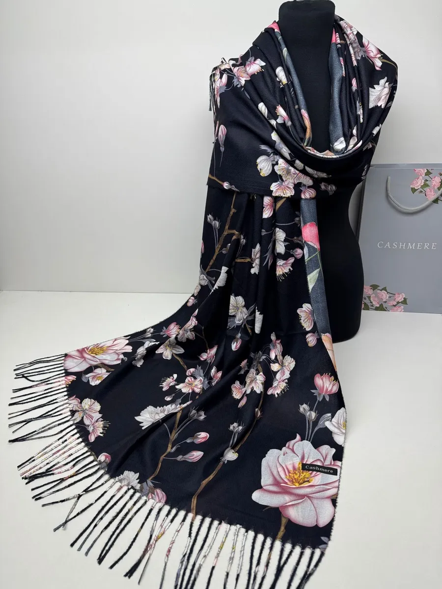 MM Shop / палантин женский кашемир двусторонний