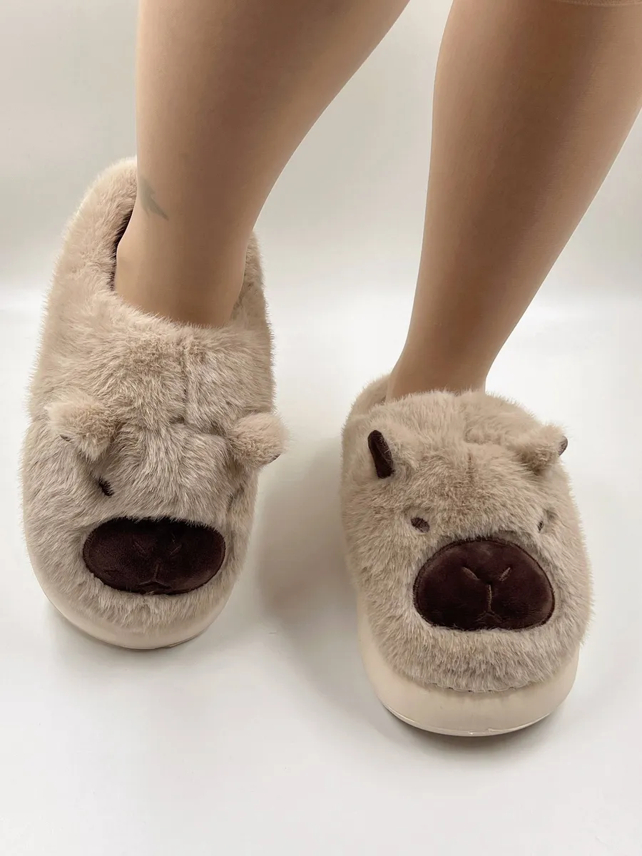 K&h Collection / Тапочки домашние меховые "Капибарочки"
