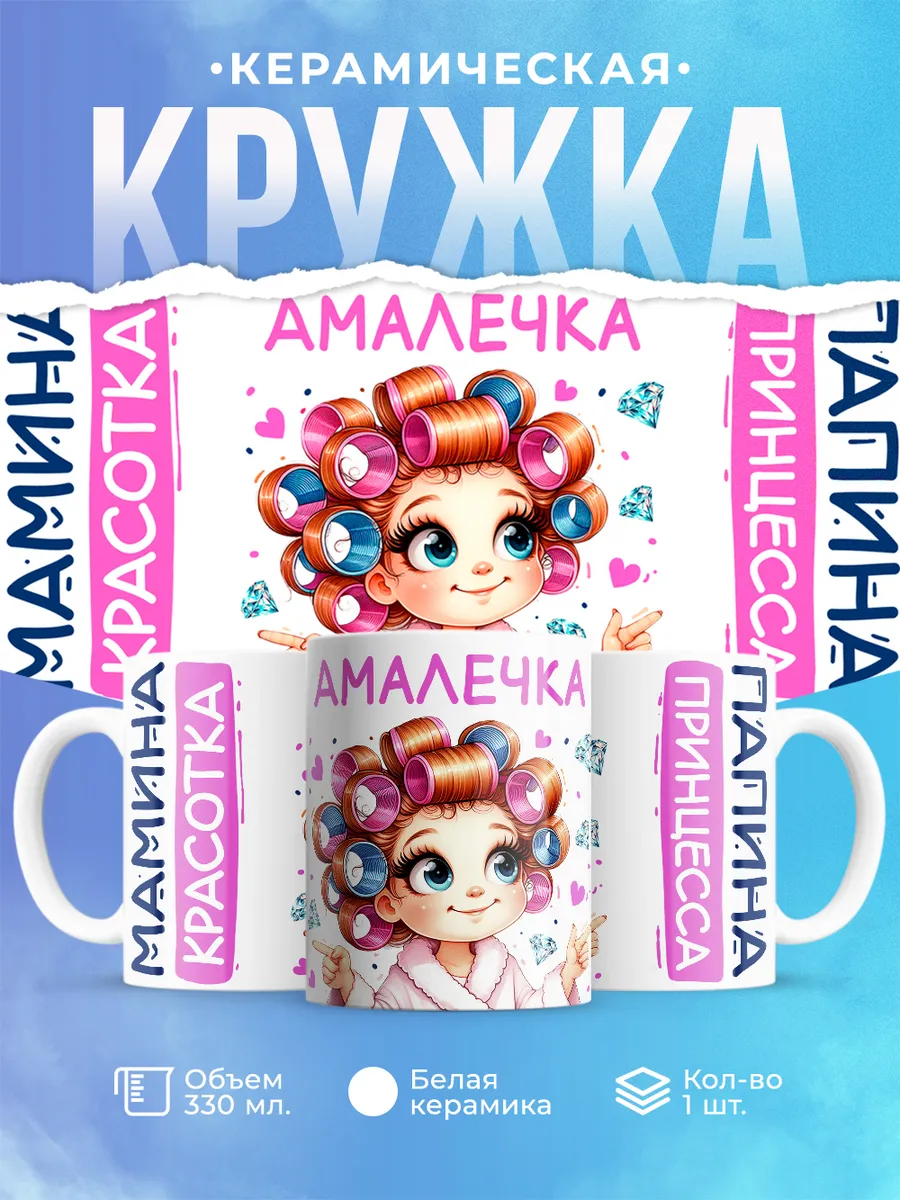Шар Студия / Кружка, Амалечка, мамина красотка, папина принцесса