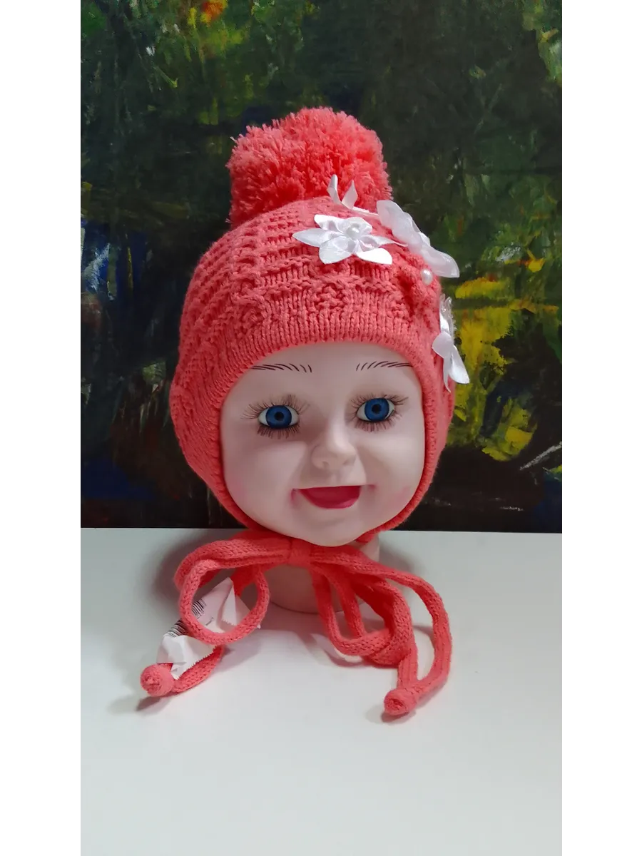 шапочка детская весна