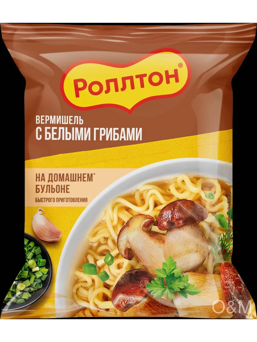 Лапша РОЛЛТОН Вермишель с белыми грибами 4шт