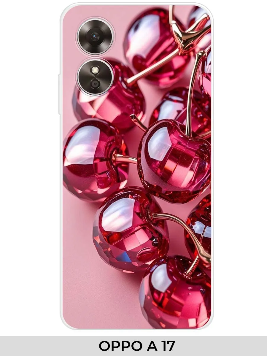 oppo / Чехол на A17 A17K (для Оппо А17) вишня