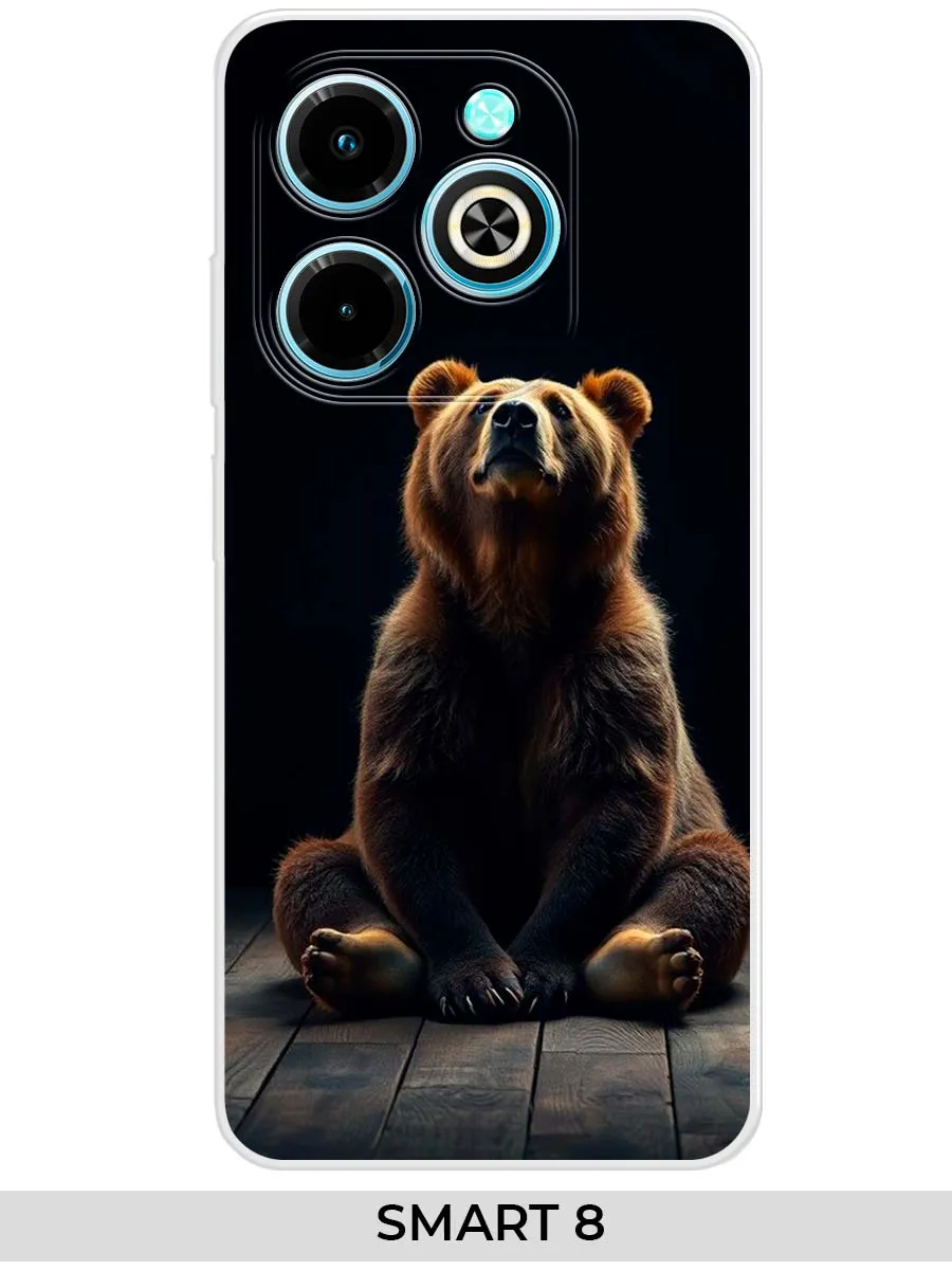 Infinix / Чехол на Smart 8 Медведь