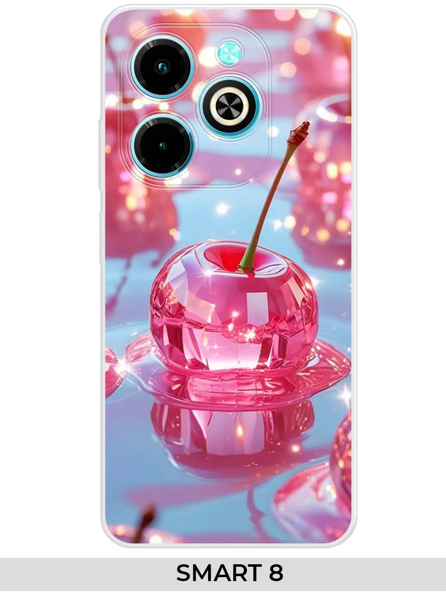 Infinix / Чехол на Smart 8 вишня