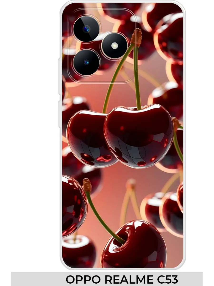 oppo / Чехол на Realme C53 C51 вишня