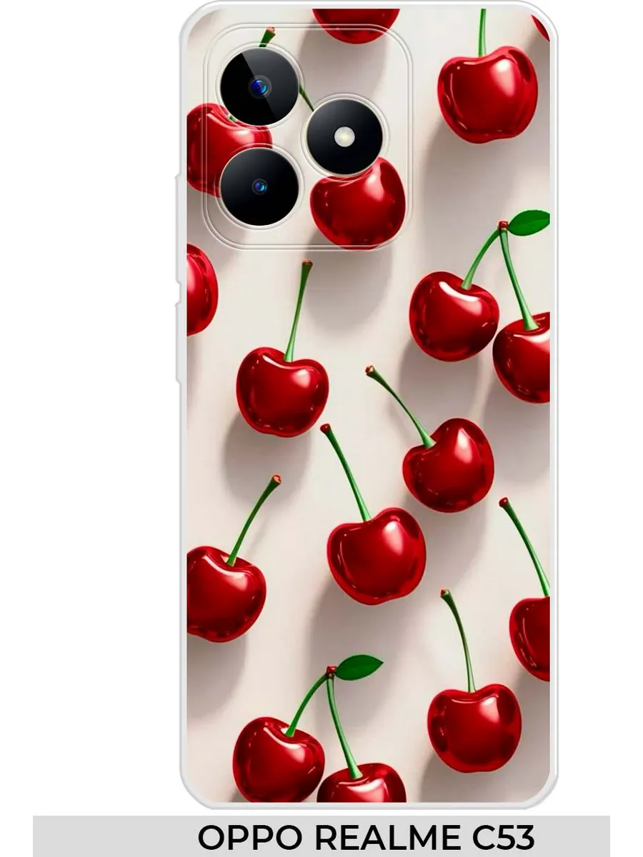 oppo / Чехол на Realme C53 C51 вишня