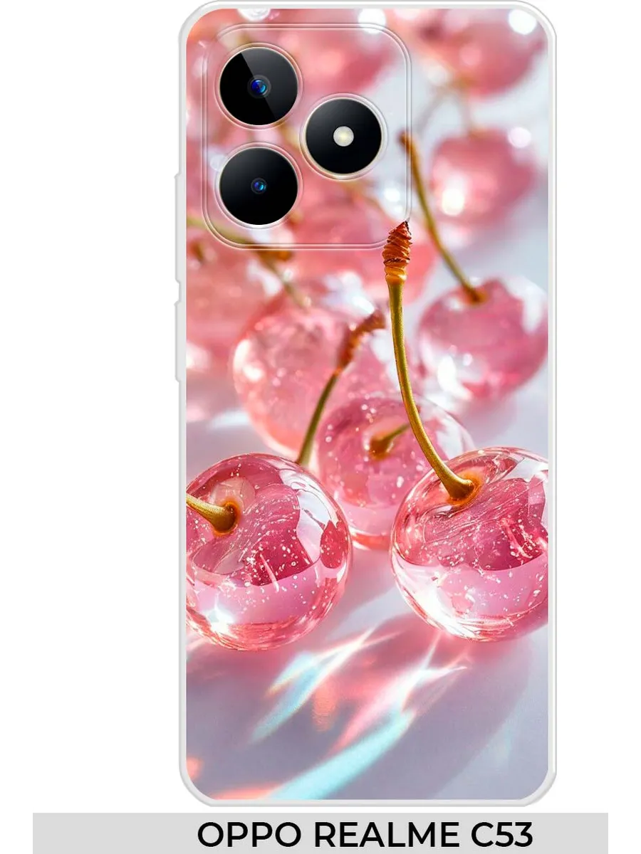 oppo / Чехол на Realme C53 C51 вишня