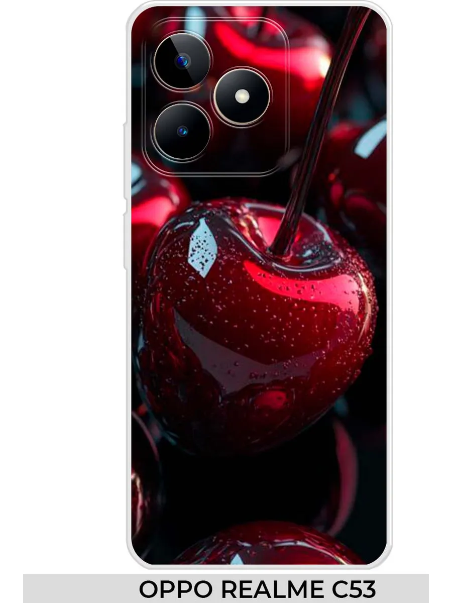 oppo / Чехол на Realme C53 C51 вишня