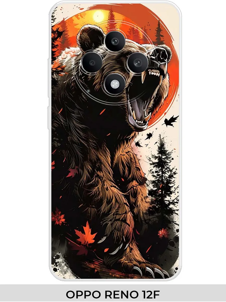 oppo / Чехол на RENO 12F Медведь