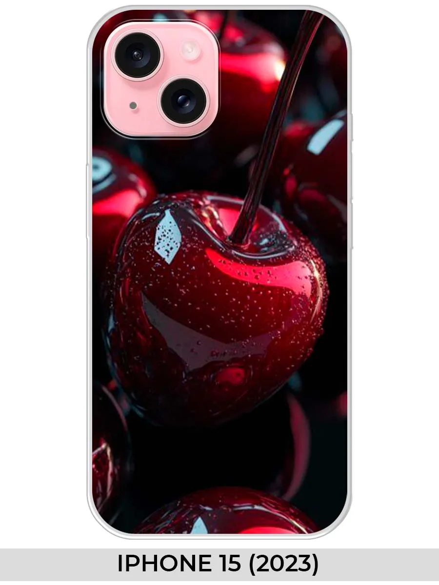 NOOTO / Чехол на iPhone 15 (2023) (для Айфон 15) вишня